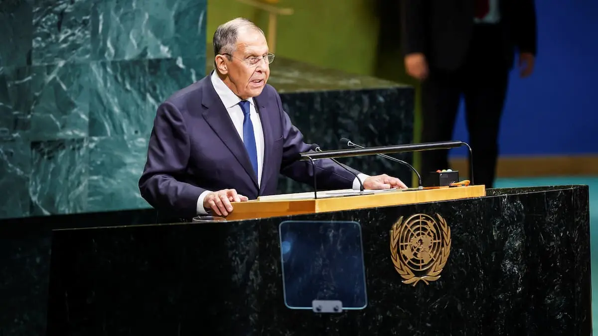 Lavrov taler i FN: Europa gør alt for at forhindre forhandlinger med Ukraine