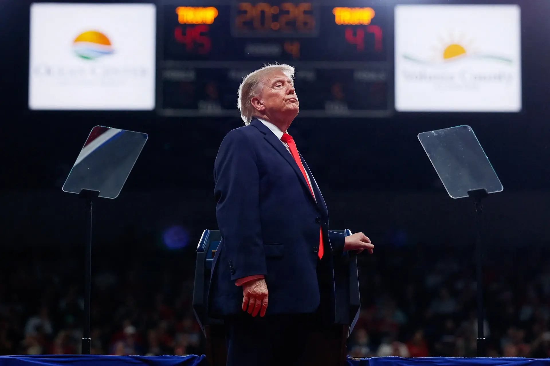Trump har udviklet fast svada over for forstyrrende demonstranter