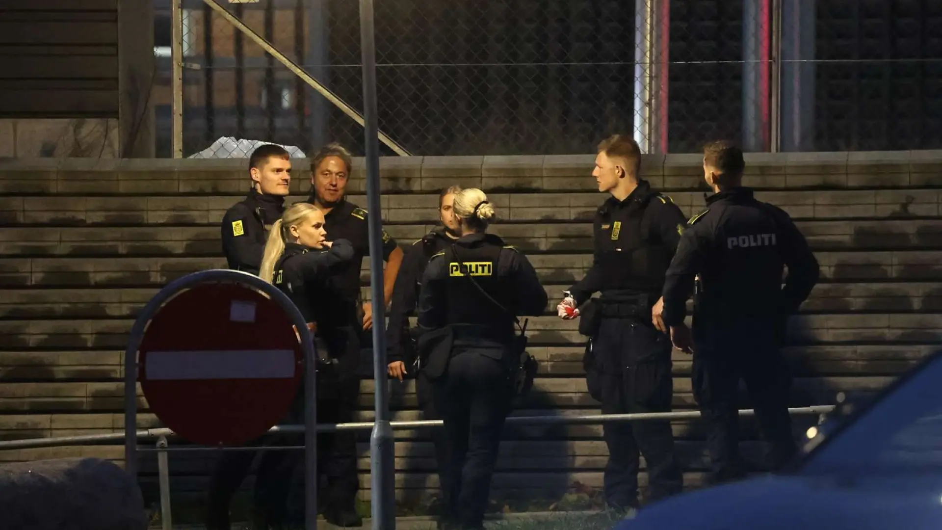 Politi var massivt til stede i Herlev