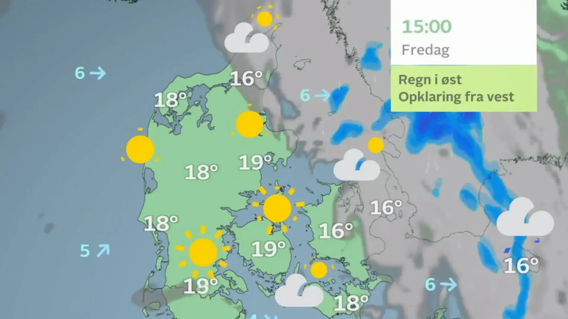 Trods regnfuld nat og grå morgen: Weekenden starter med blå himmel
