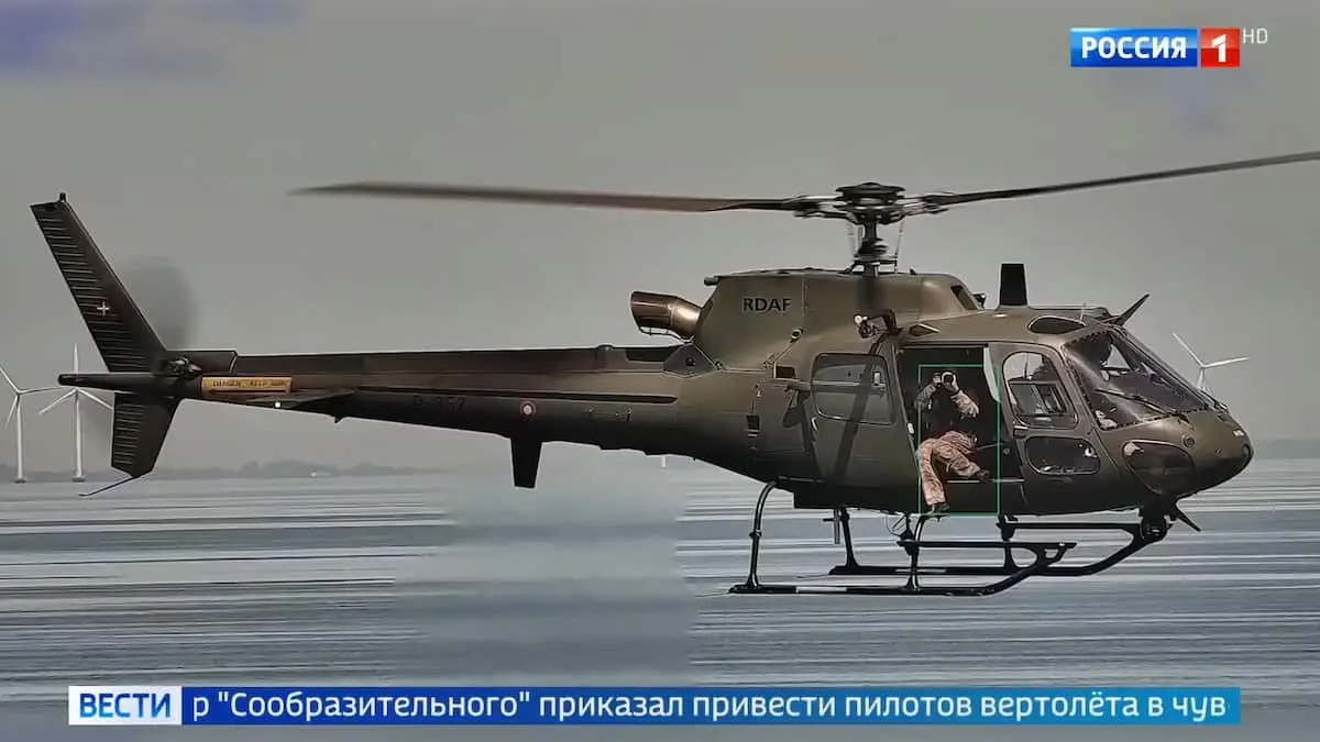 Russisk tv-kanal har vist video, der angiveligt stammer fra signalblus-hændelse
