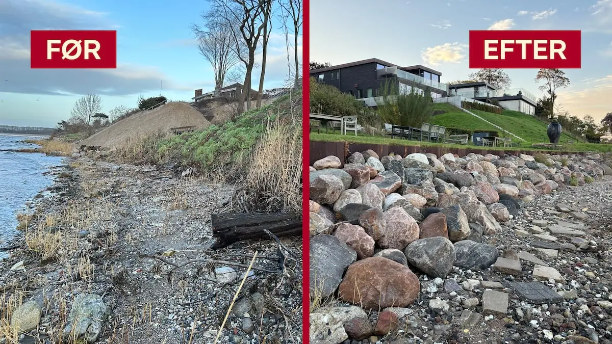 Jørgen og hans naboer trodser kommunen: Nægter at fjerne milliondyr kystsikring