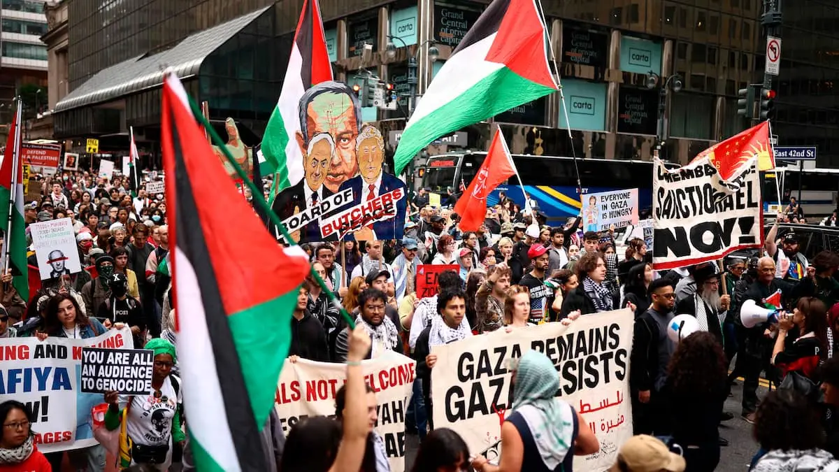 Oscarvinder lagt i håndjern under protest mod Netanyahu i New York