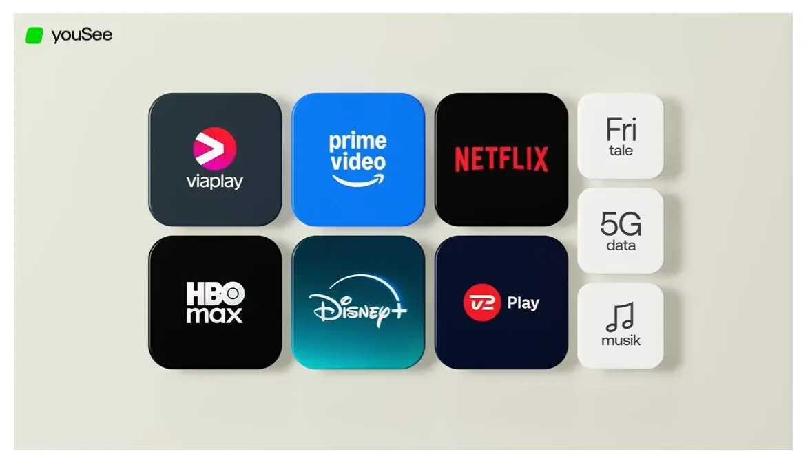 YouSee Stream lanceres til mobilkunder – Netflix, Disney+ og flere med rabat