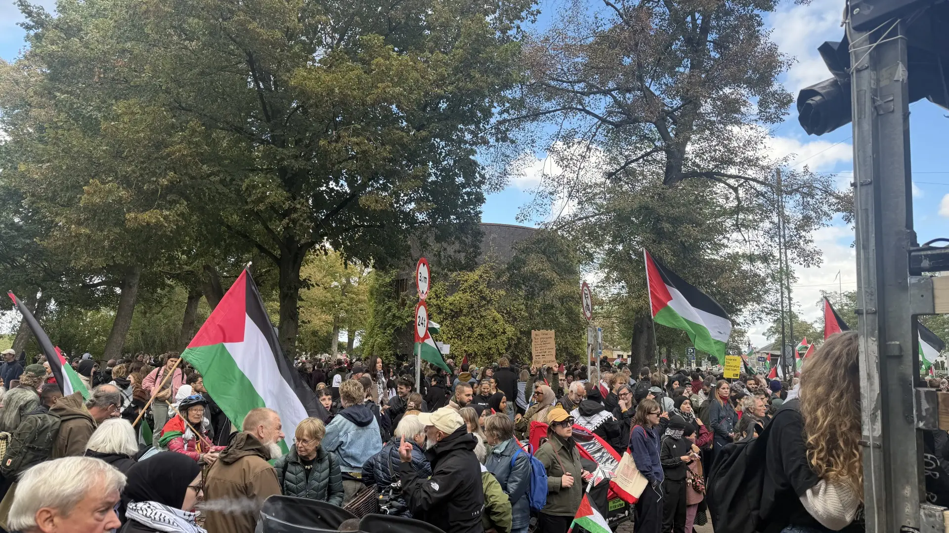 Demonstration påvirker trafikken i København