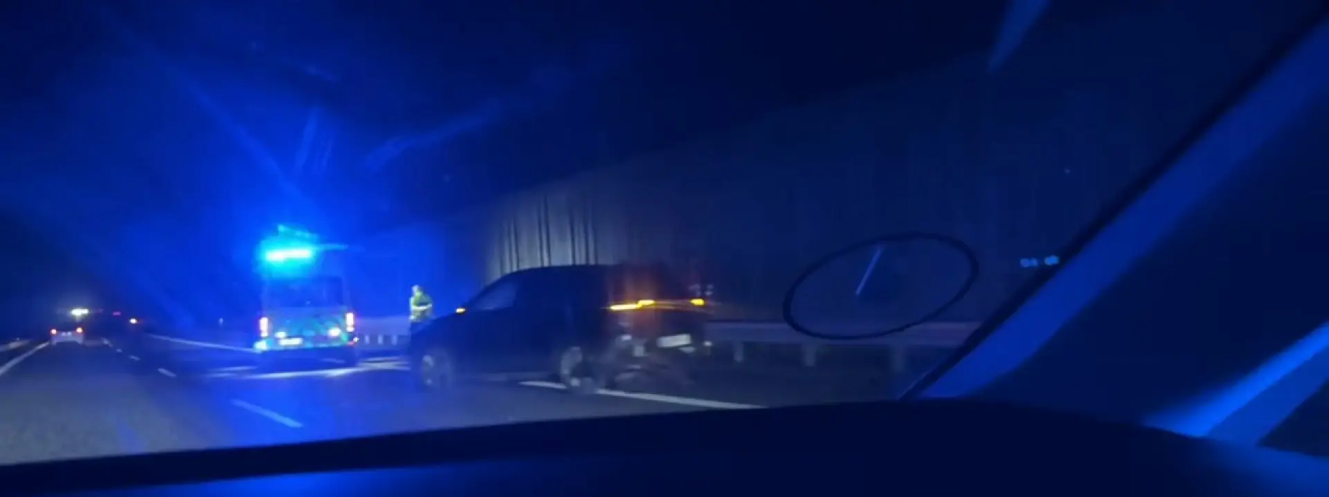 Uheld på motorvej