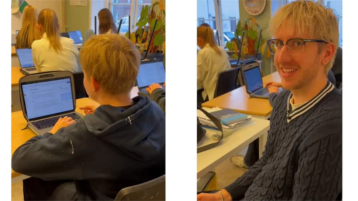 Bastian vender ryggen til sin lærer i skolen: ’Man er mere fokuseret’