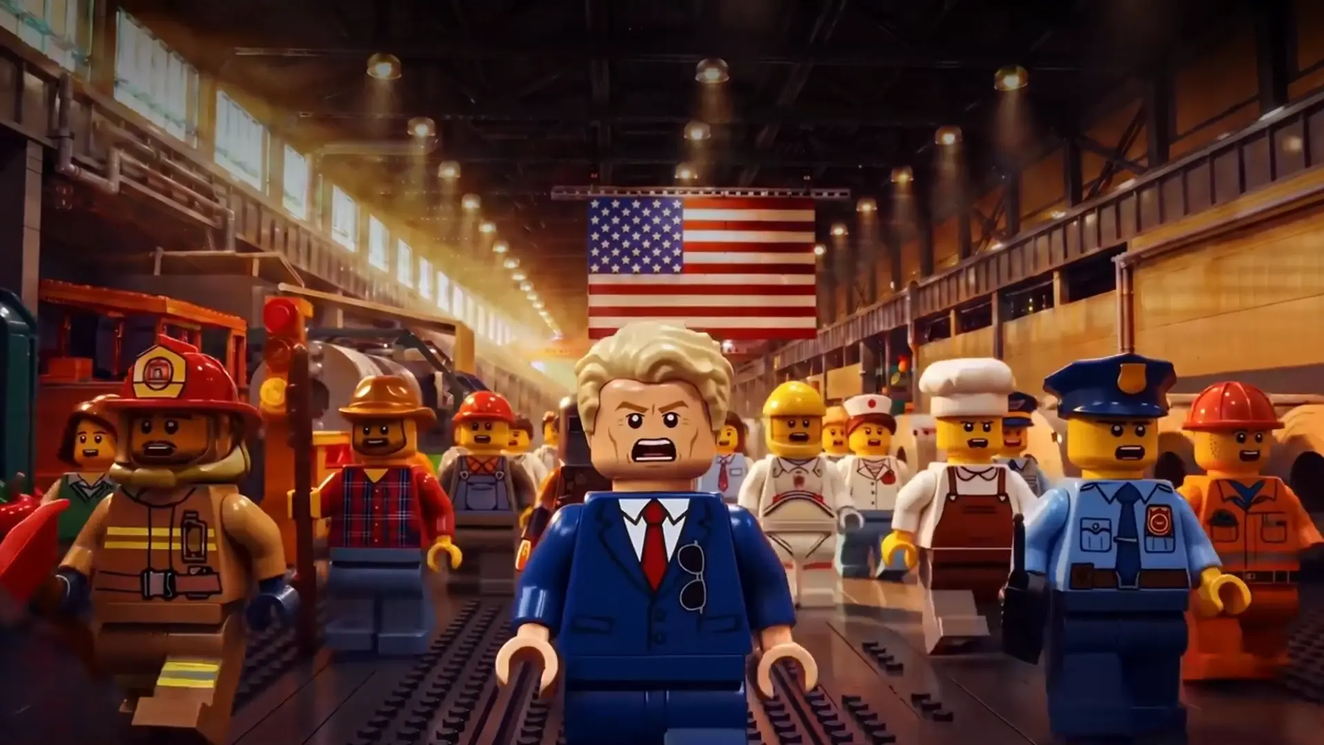 Trump som legomand: Det Hvide Hus deler opsigtsvækkende video