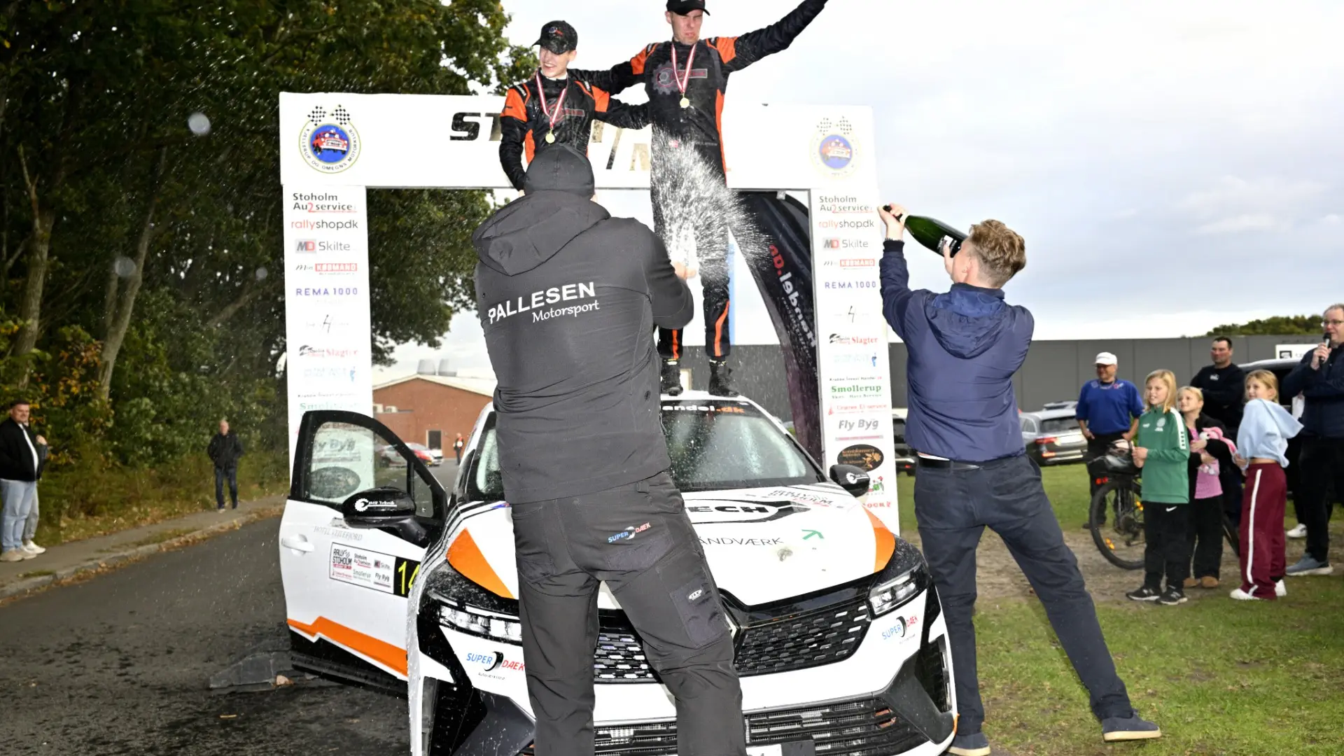 Lokale rallykørere vinder DM-titler