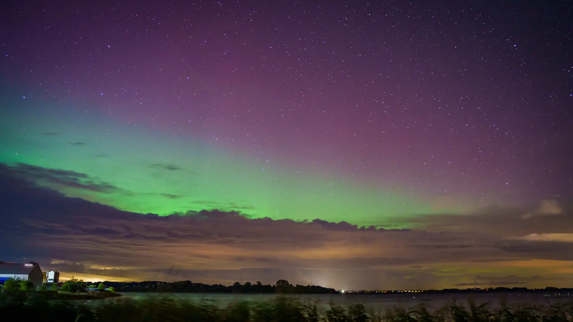 Se billederne: Nordlys i nat