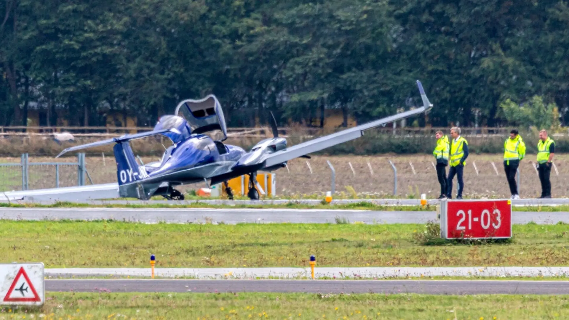 Fly forulykket under landing i Roskilde
