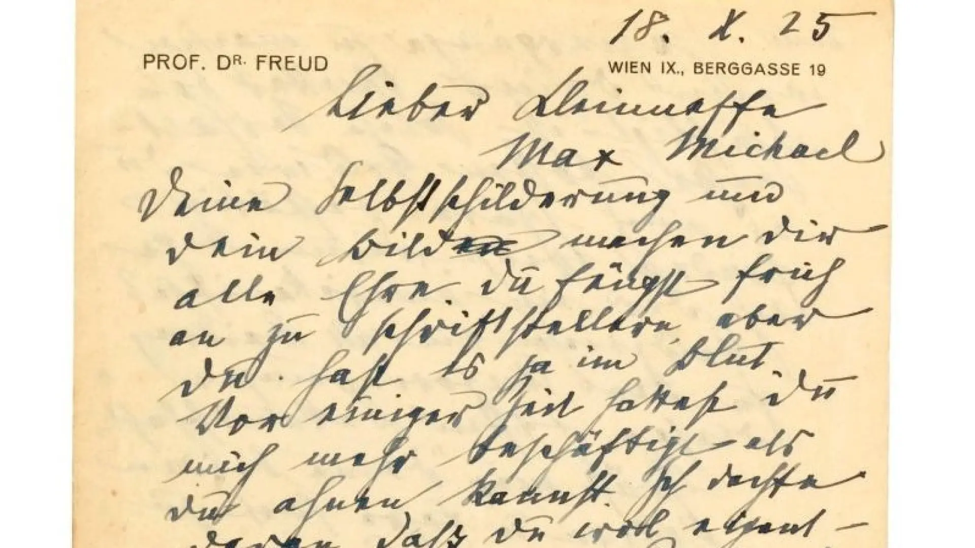 Sigmund Freuds personlige breve kommer på auktion