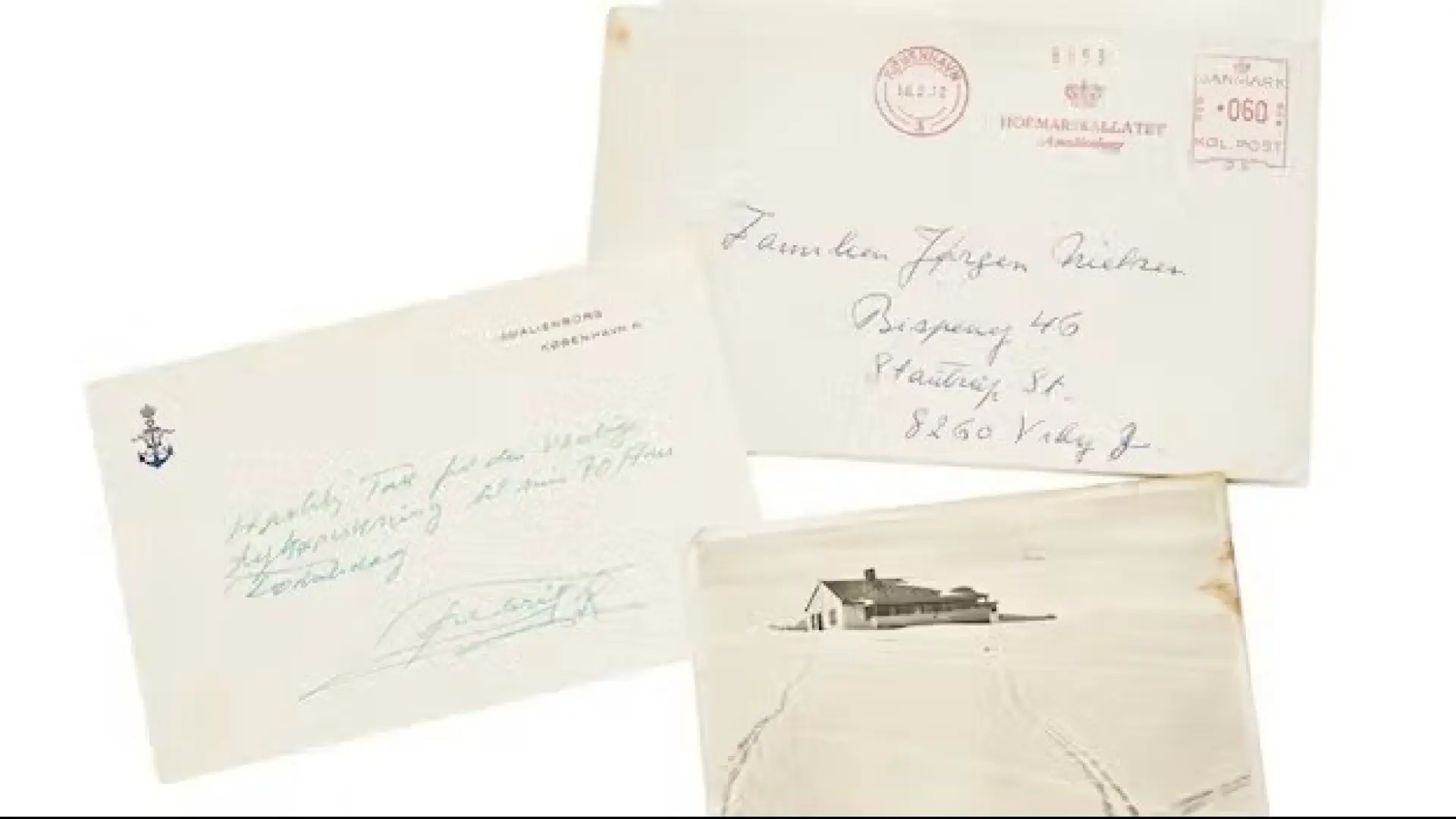 Dronning Margrethes postkort fra 1952 solgt for 6500 kroner
