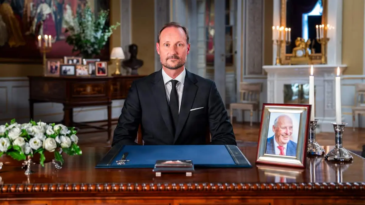 Kong Haakon talte først om sin far - så om kong Harald