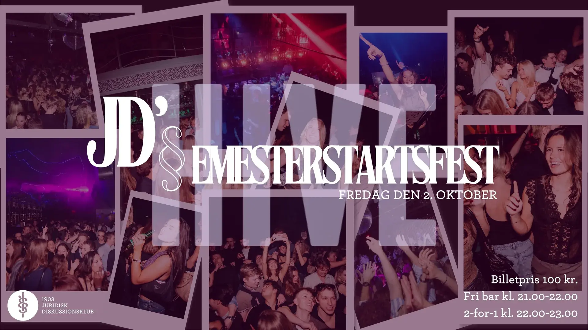 JD's semesterstartsfest X HIVE