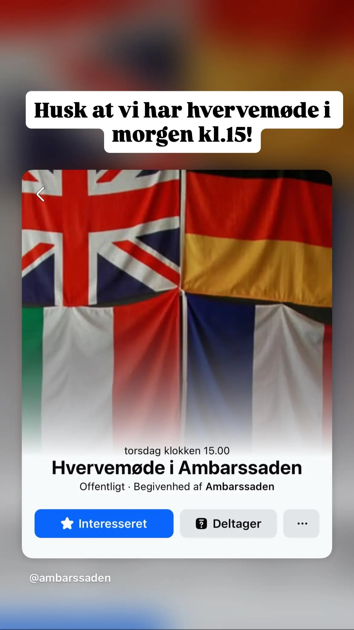 Hvervemøde i Ambarssaden