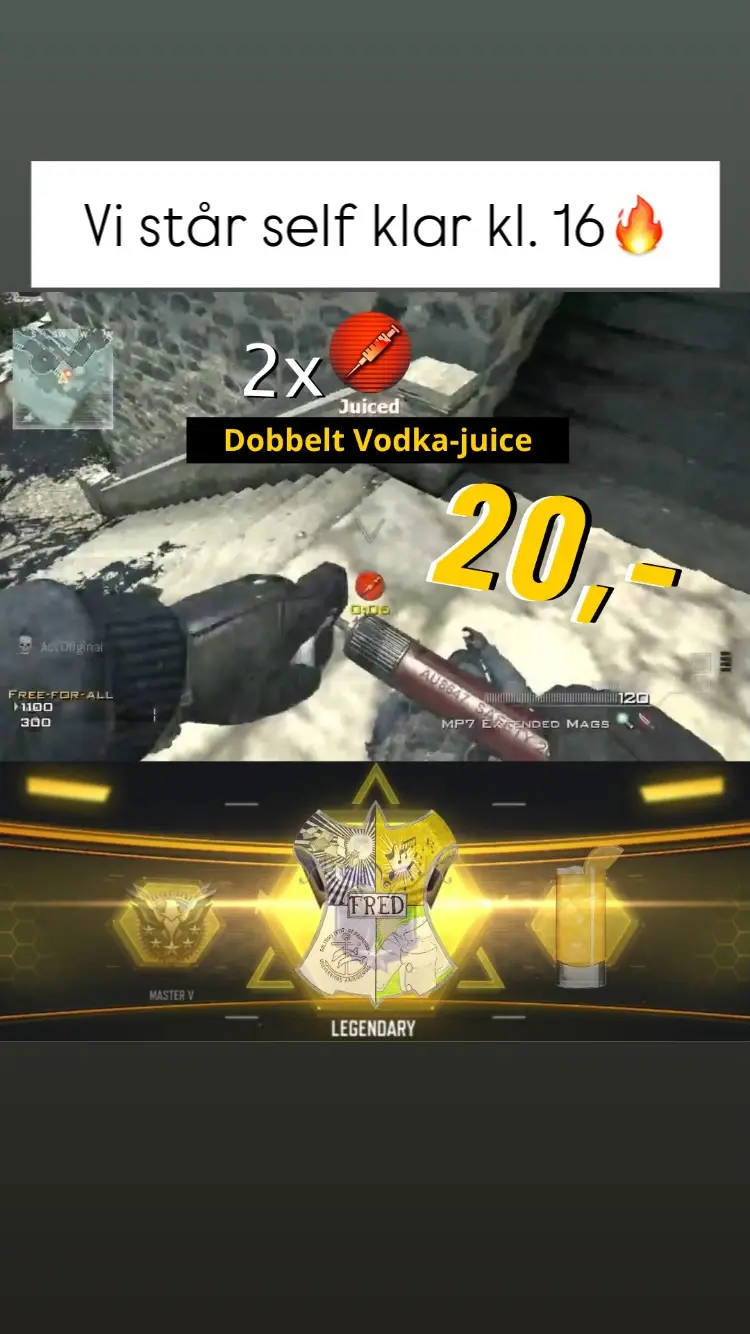 Fredagsbar - Dobbelt Vodka-juice tilbud