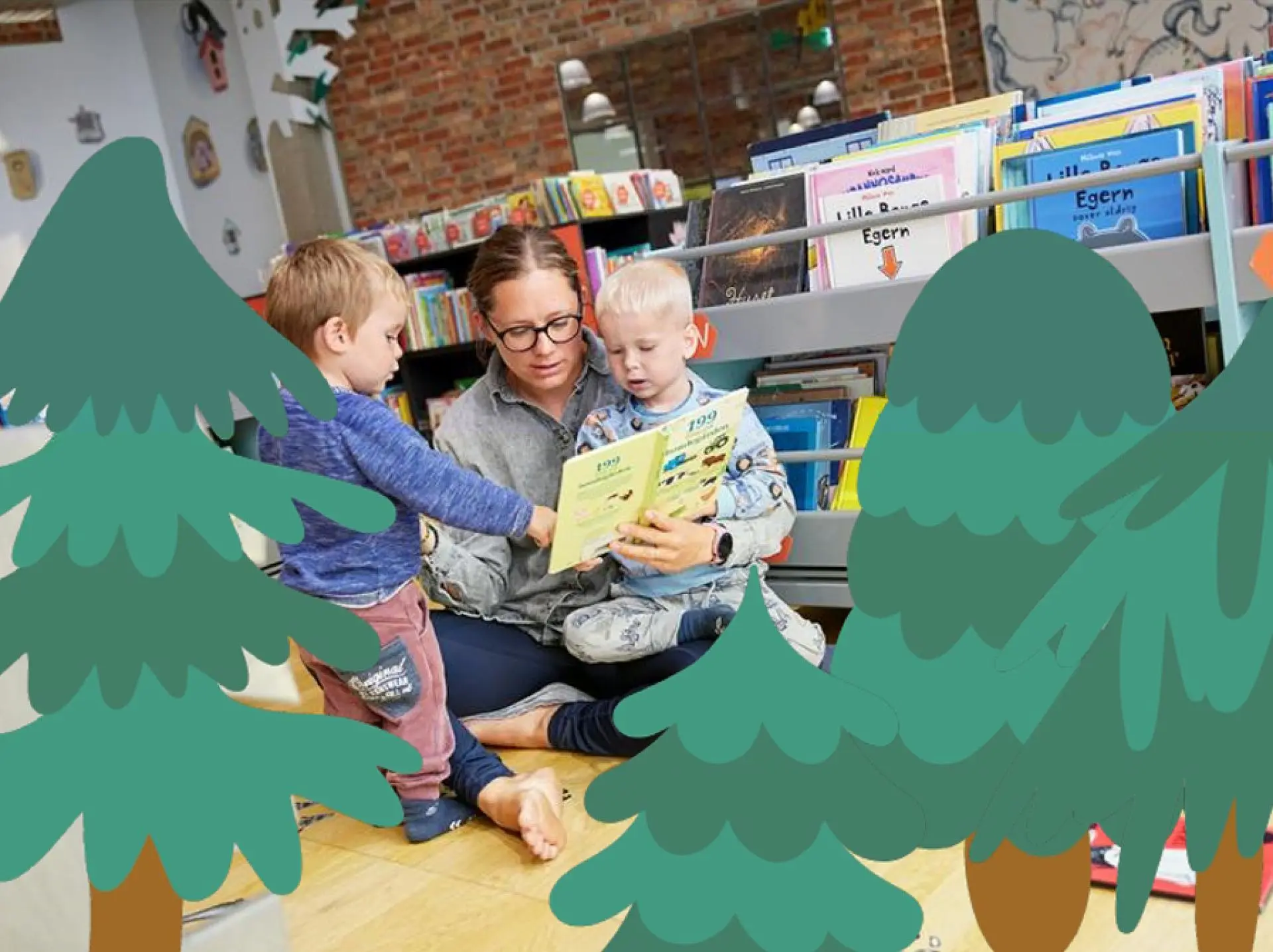Børnebibliotekaren læser højt