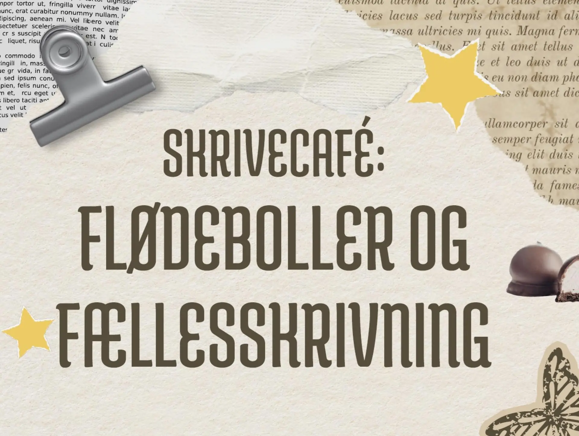 Skrivecafé - Flødeboller og fællesskrivning