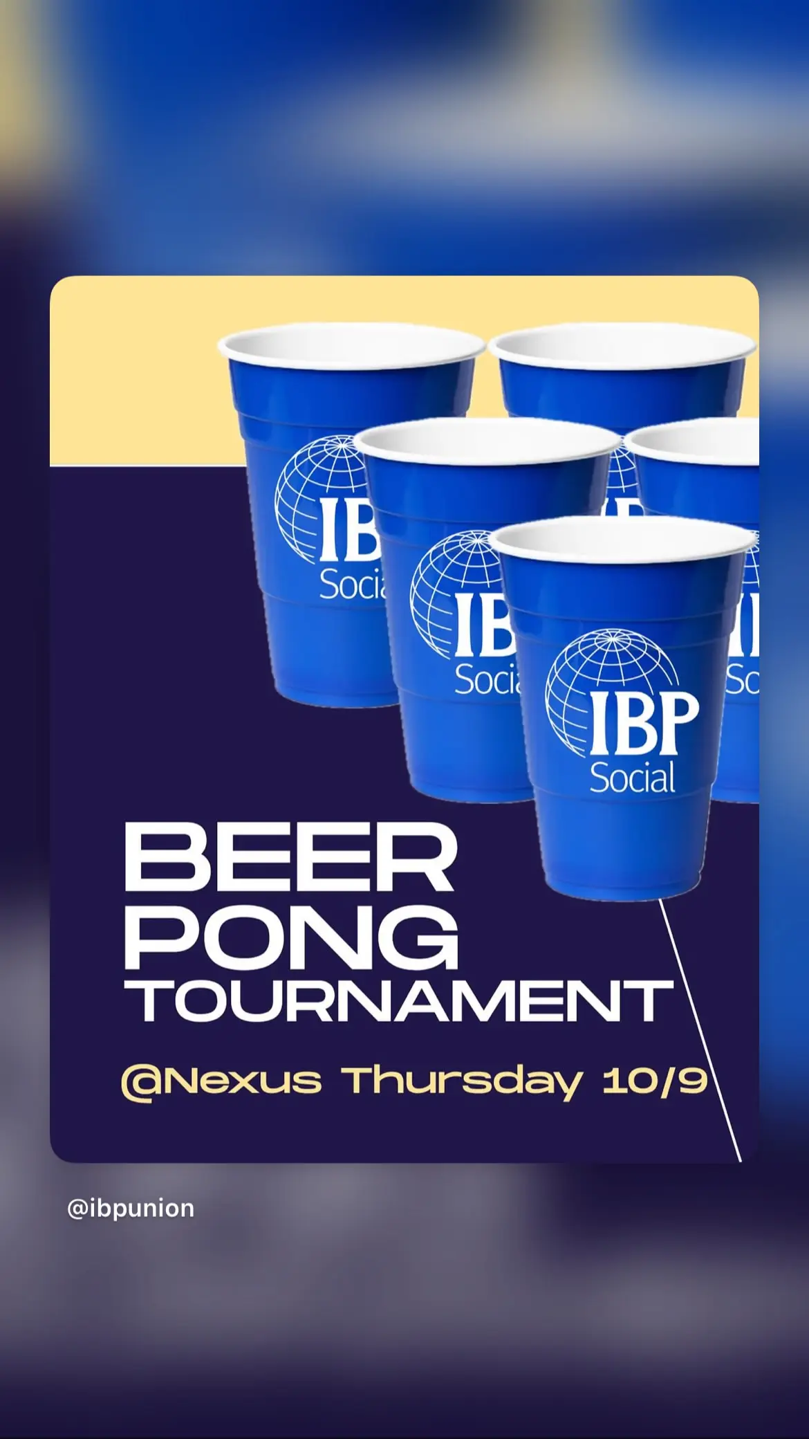Beer Pong Tournament - IBP Social