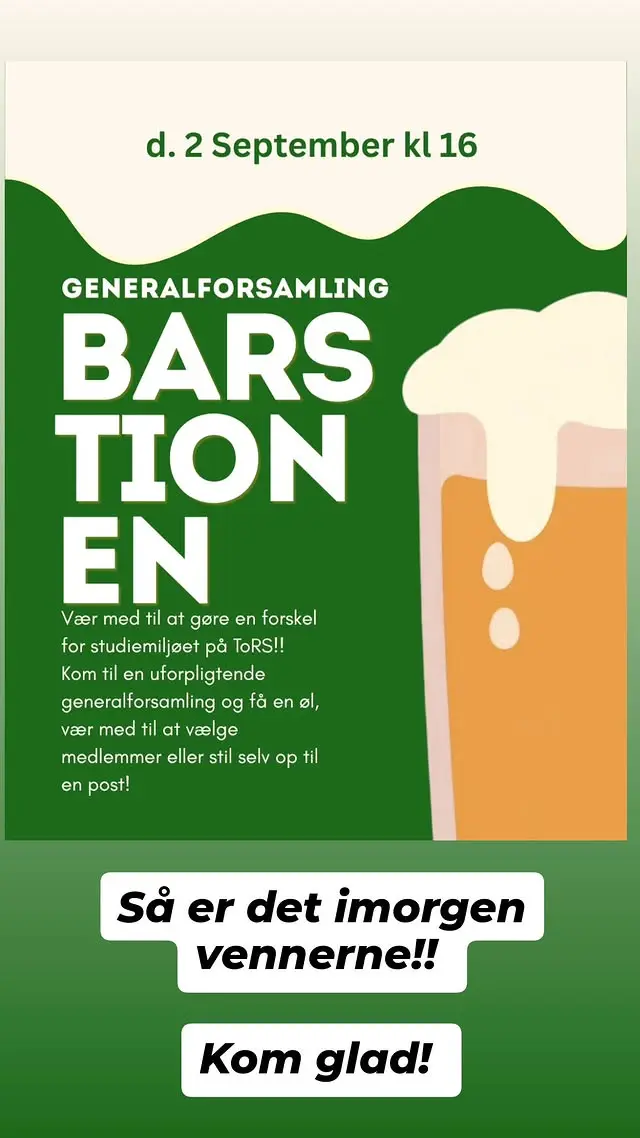Generalforsamling - Barstionen