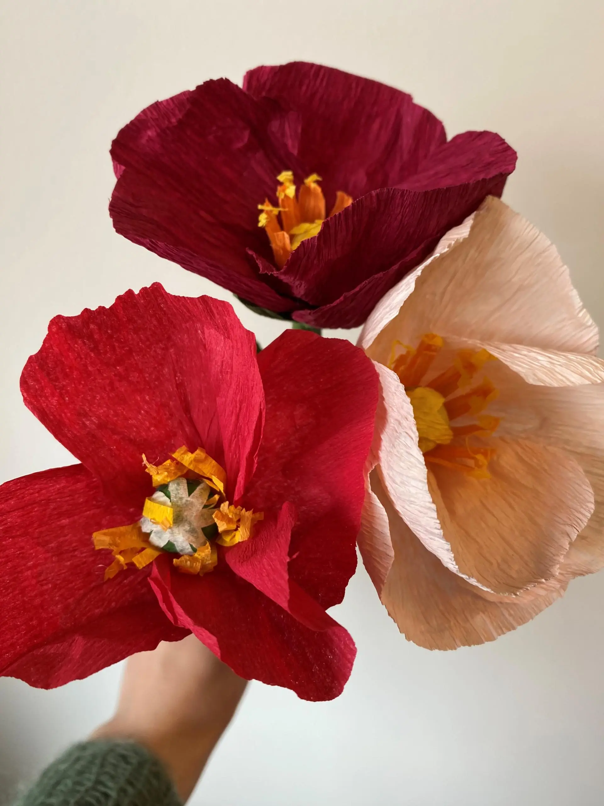Lav evighedsblomster i silkepapir