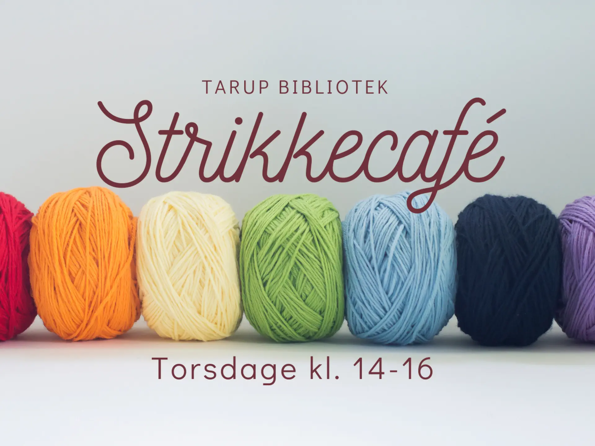 Strikkecafé på Tarup Bibliotek