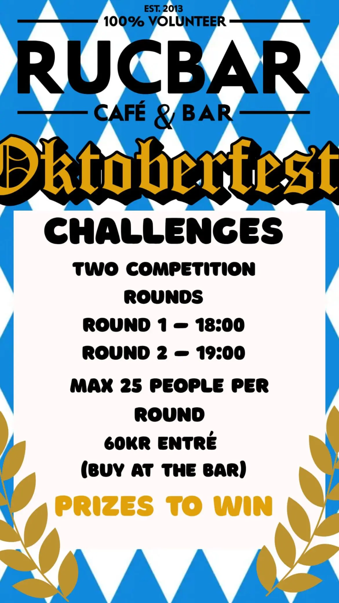 RUCbar Oktoberfest Challenges