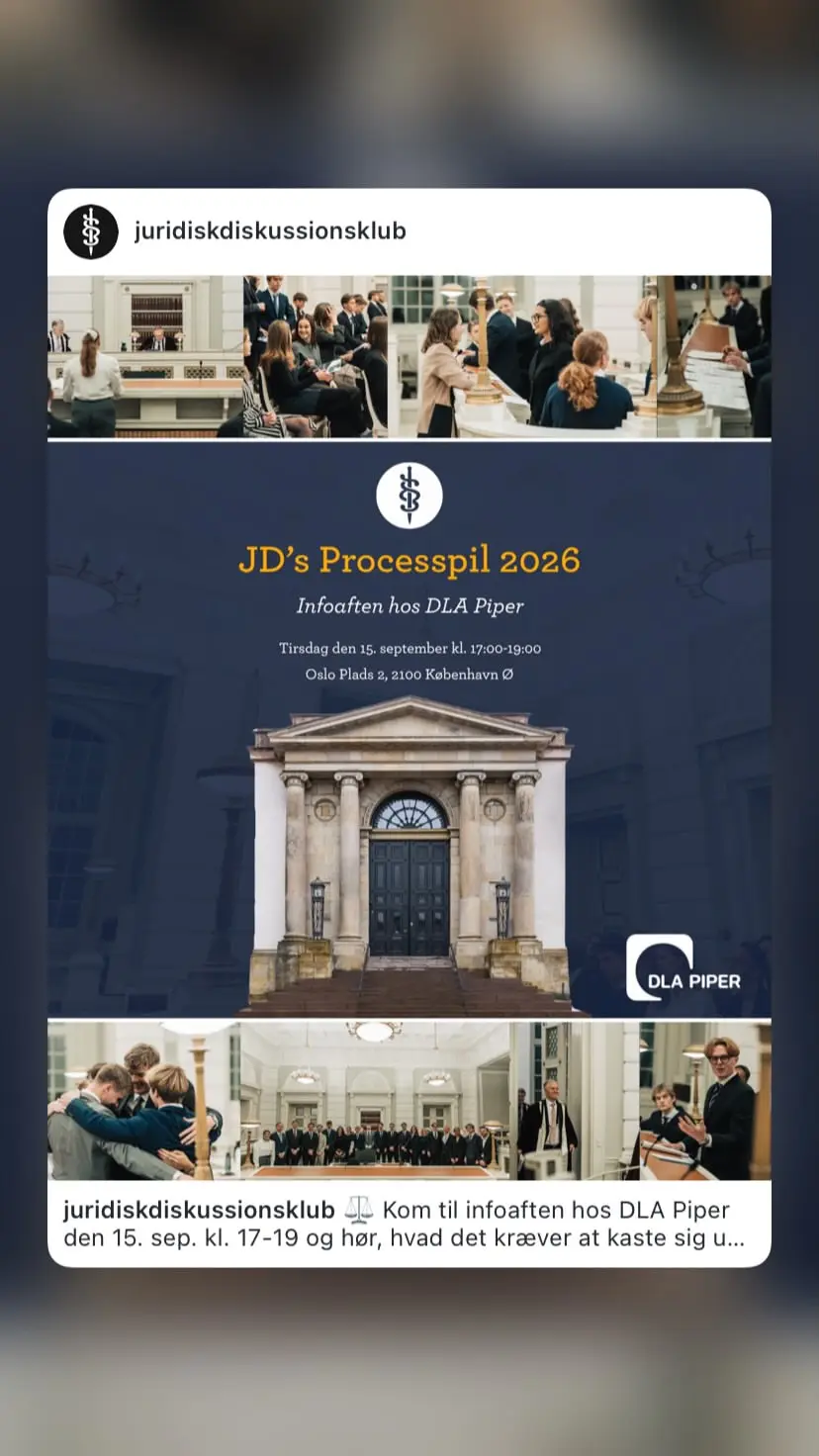 JD's Processpil 2026 - Infoaften hos DLA Piper
