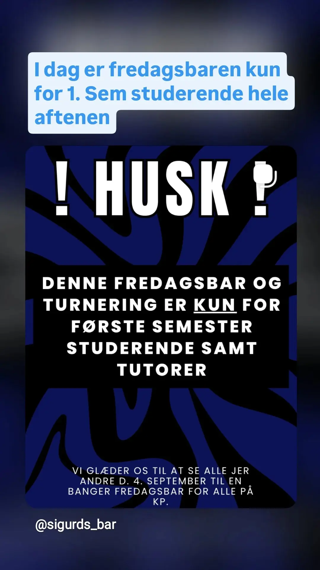 Fredagsbar & Turnering for 1. semester studerende