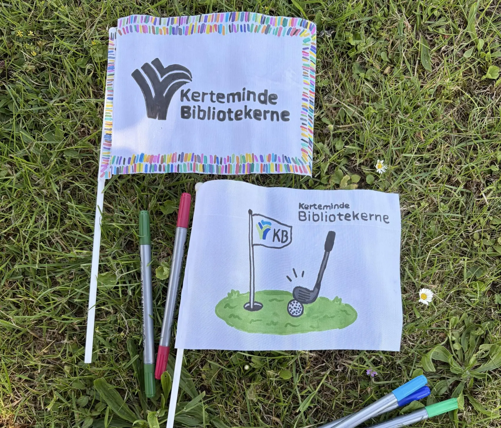 Mal dit eget golfflag
