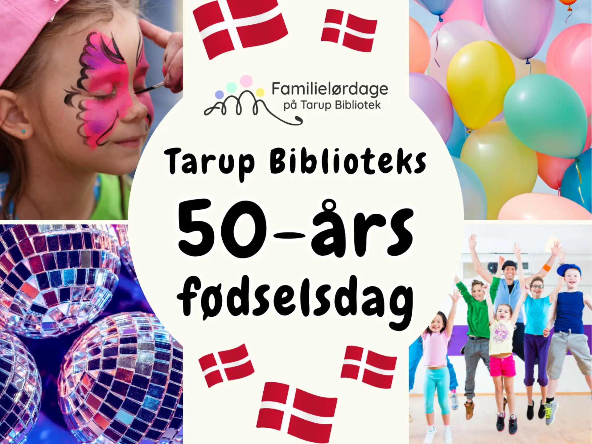 FAMILIELØRDAG: Tarup Biblioteks 50-års fødselsdag