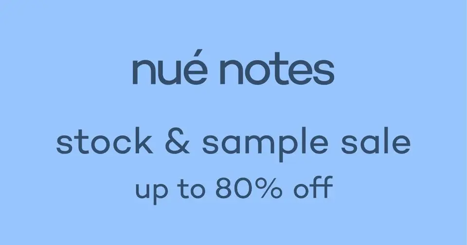 nué notes Stock & Sample Sale💌