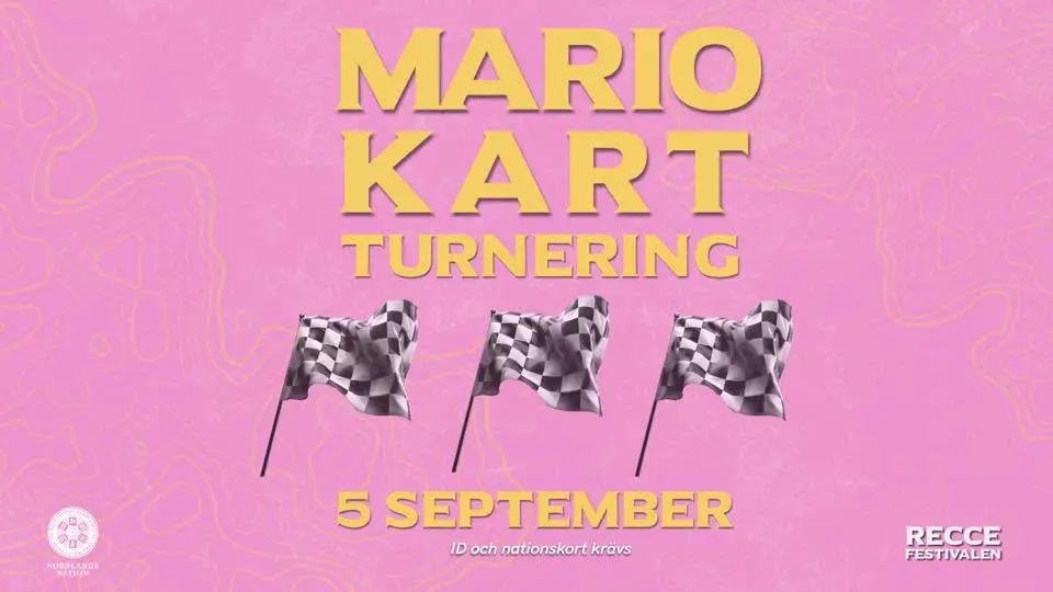 MARIO KART-TURNERING på RecceFestivalen 2026 - FULLSATT
