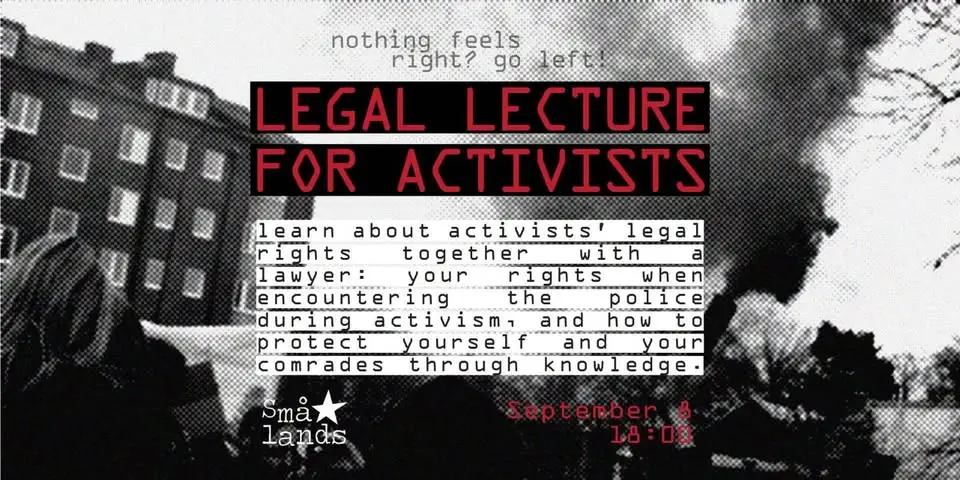 Legal Lecture for Activists