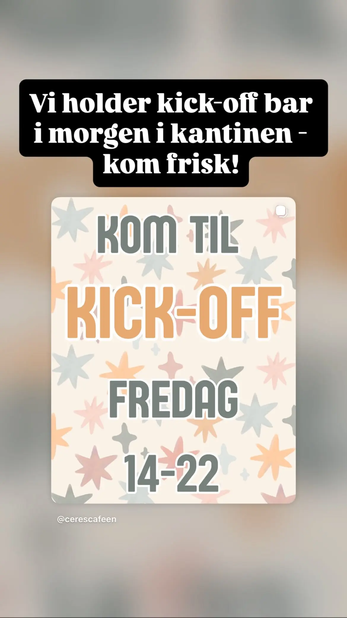Kick-off Fredagsbar