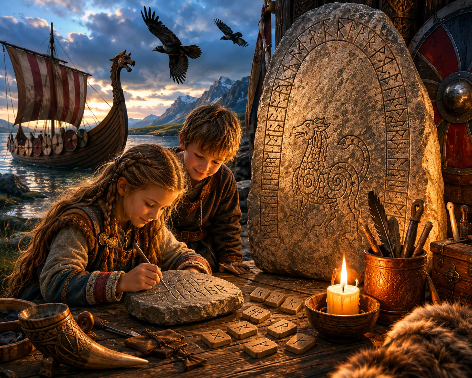 Kom og rist en rune