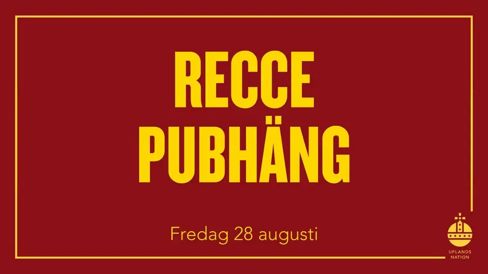 Reccepubhäng / Recce pub hang out