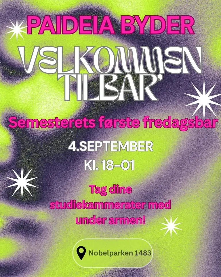 Velkommen tilbar'