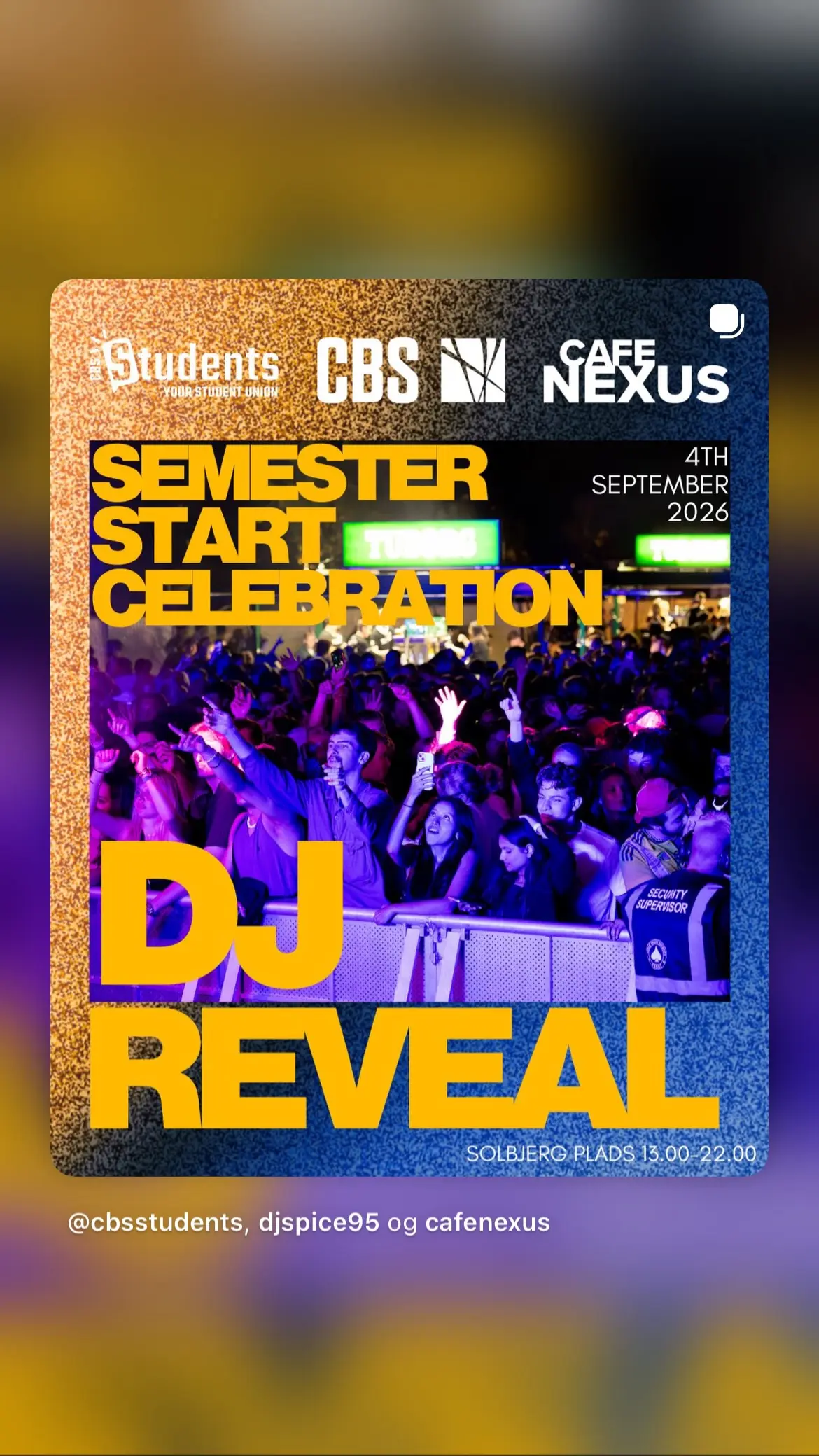 Semester Start Celebration - DJ Reveal