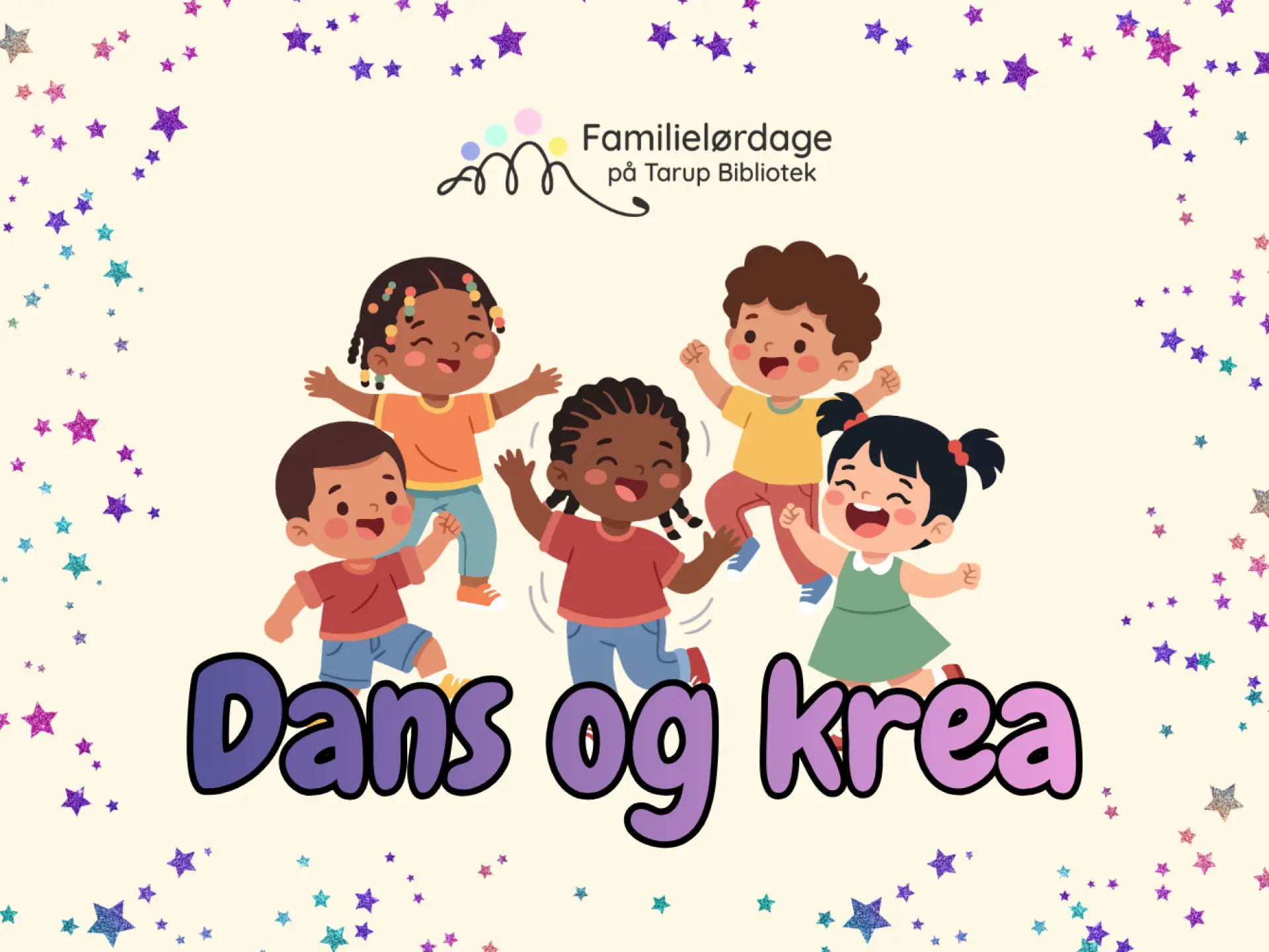 FAMILIELØRDAG: Dans og krea