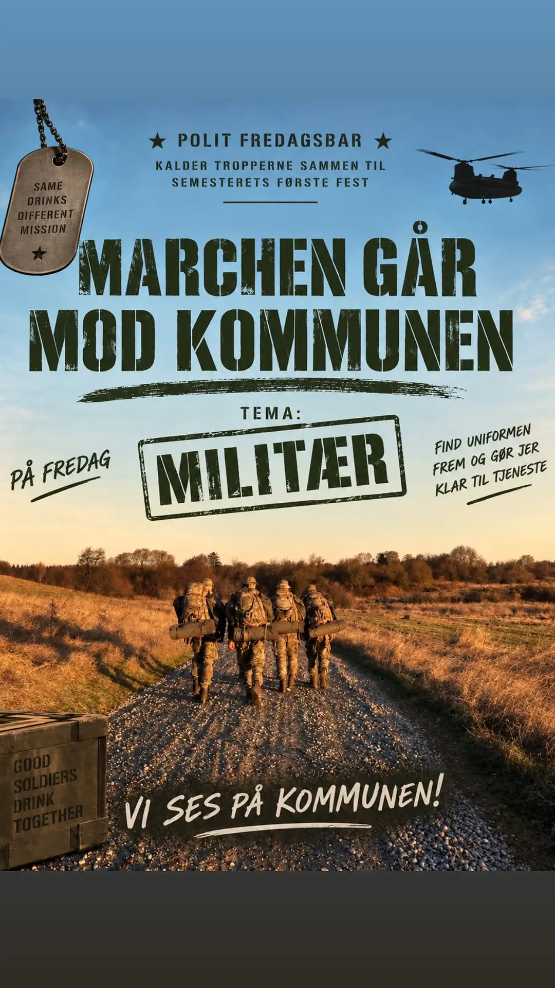 Marchen Går Mod Kommunen - Tema: Militær
