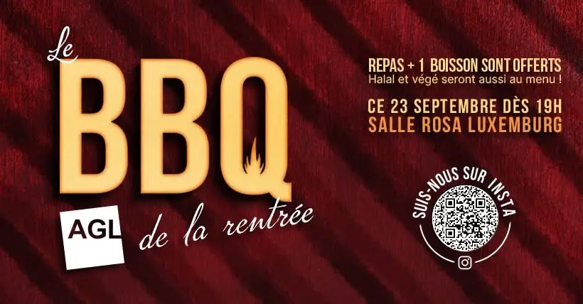 🔥 Le BBQ' AGL de la Rentrée 🔥