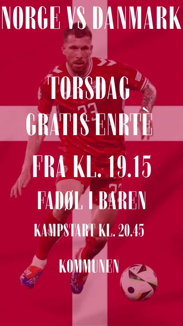 Norge vs Danmark - Fodbold i baren