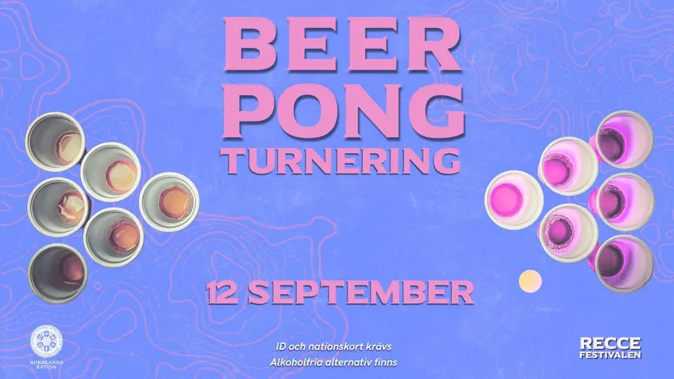 BEER PONG-TURNERING - RecceFestivalen 2026