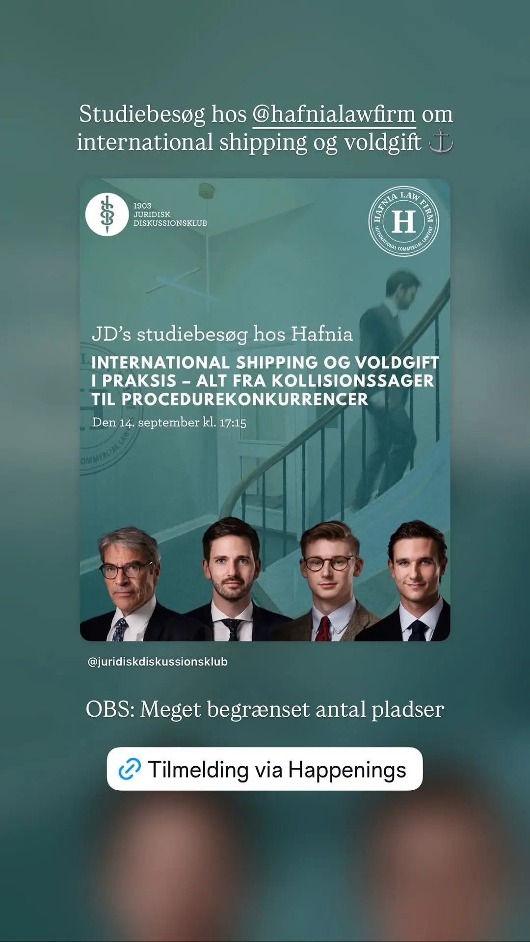 JD's studiebesøg hos Hafnia – International Shipping og Voldgift i Praksis