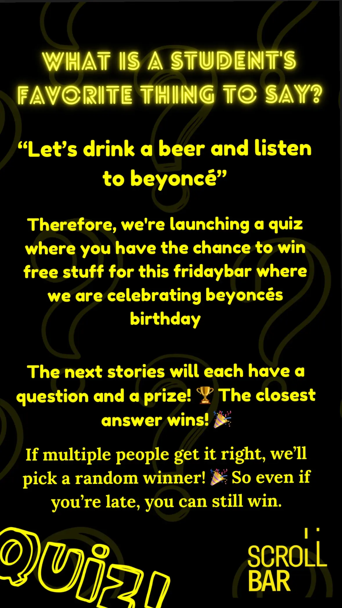 Beyoncé's Birthday Fredagsbar