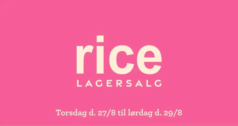 RICE LAGERSALG I ODENSE 🎨 - SPAR OP TIL 70%