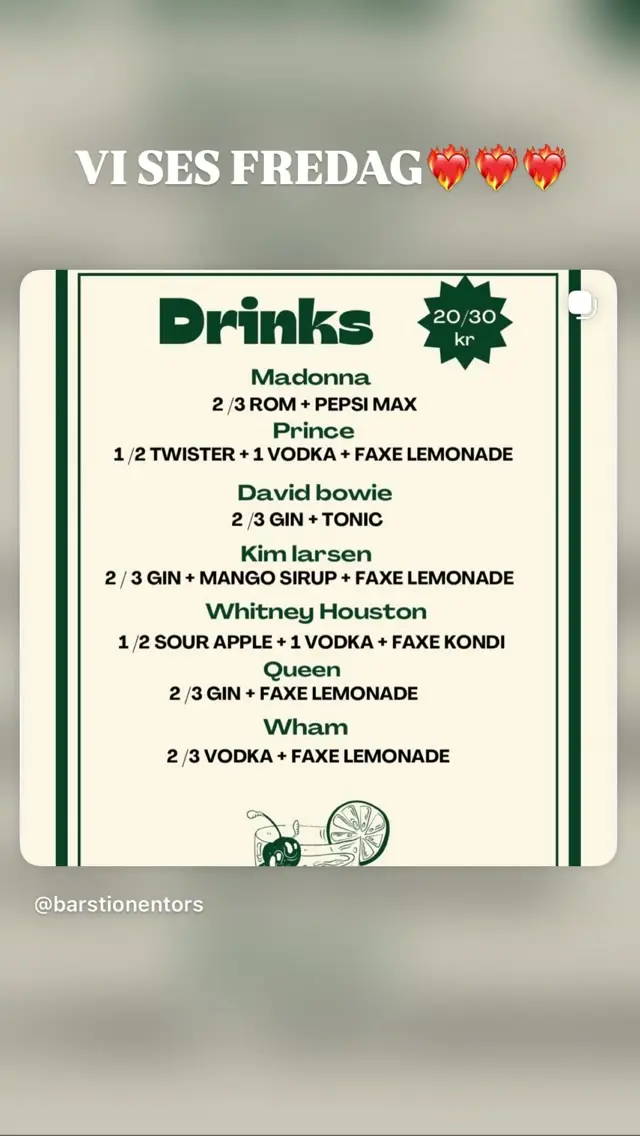 Fredagsbar med drinks