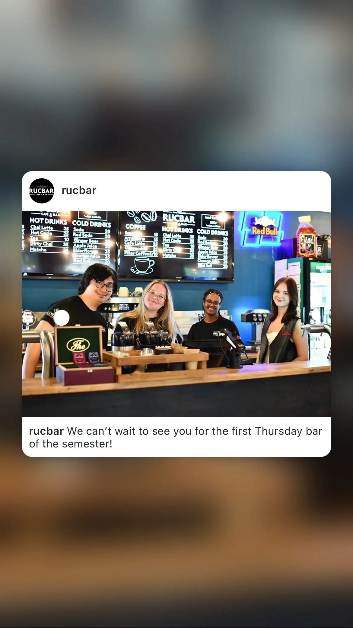 First Thursday Bar of the Semester